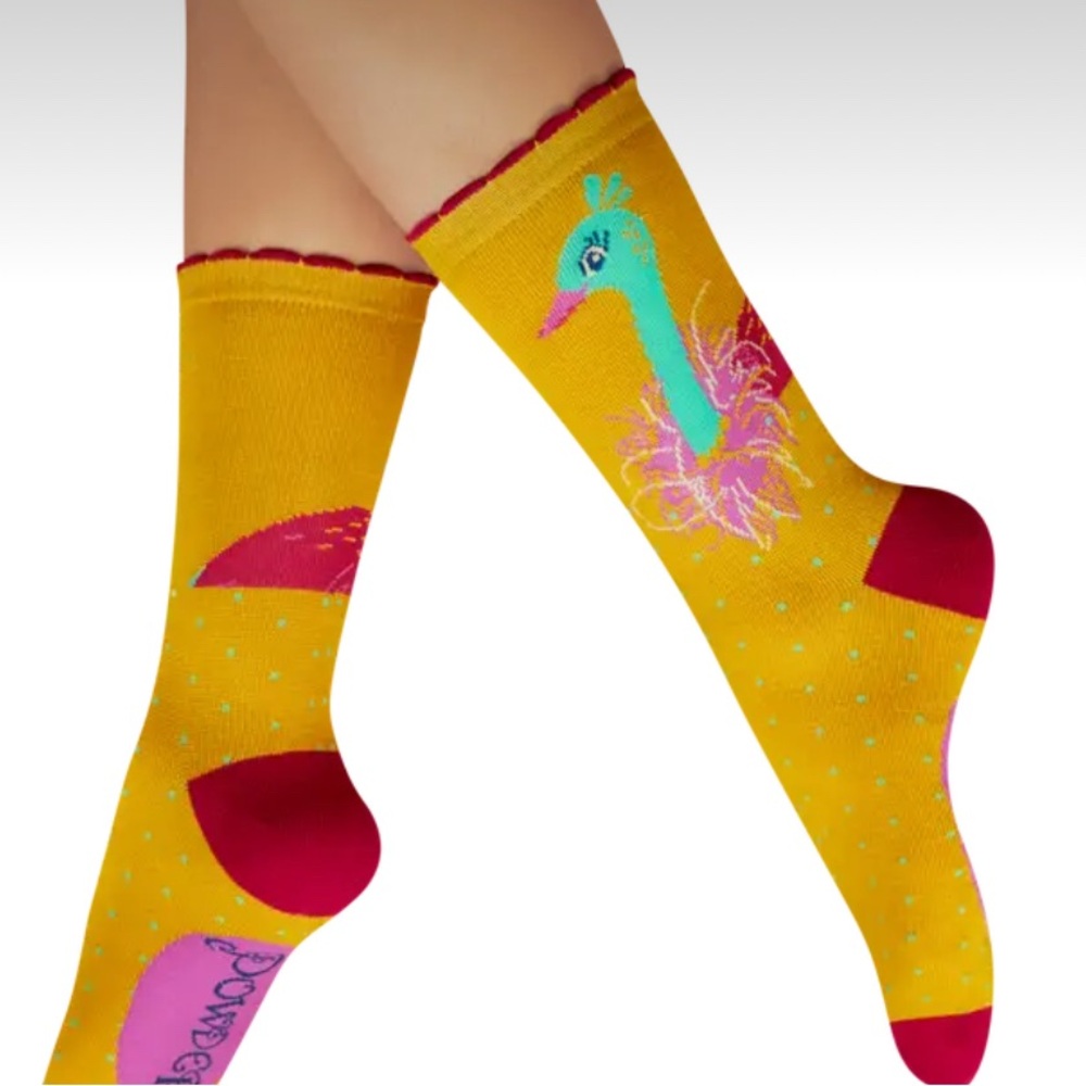 Ladies Ankle Socks-funky emu